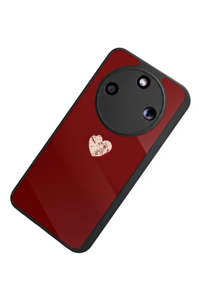 Honor Magic 8 Lite Uyumlu Kalp Love Tasarımlı Glossy Premium Kılıf