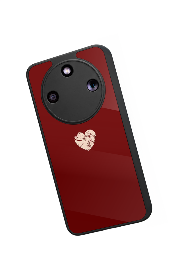 Honor Magic 8 Lite Uyumlu Kalp Love Tasarımlı Glossy Premium Kılıf