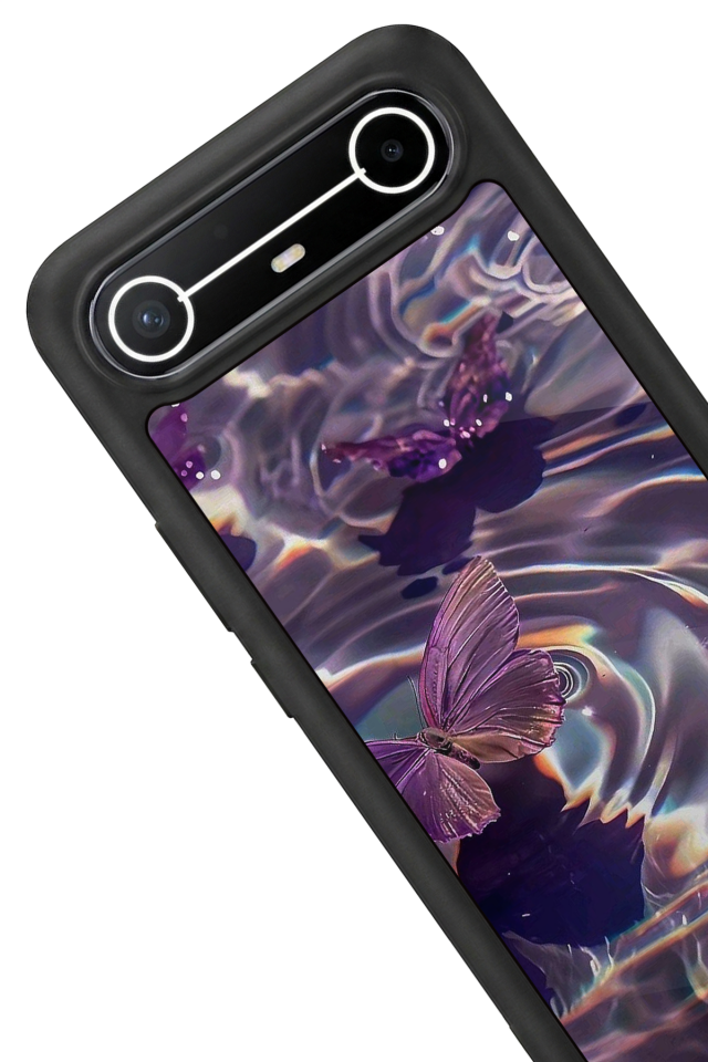 Tecno Spark Slim 5G Uyumlu Kelebek Tasarımlı Glossy Premium Kılıf