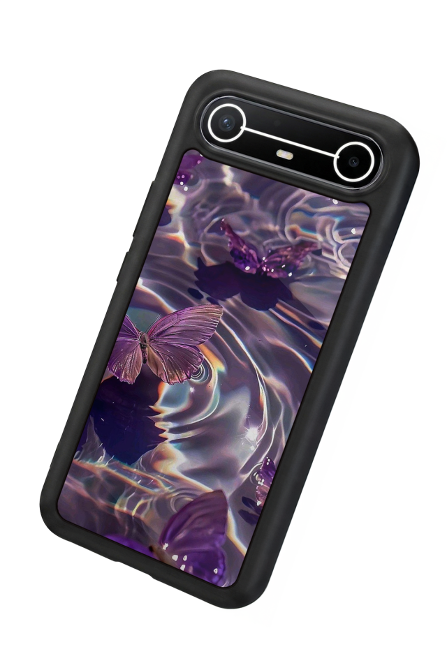 Tecno Spark Slim 5G Uyumlu Kelebek Tasarımlı Glossy Premium Kılıf