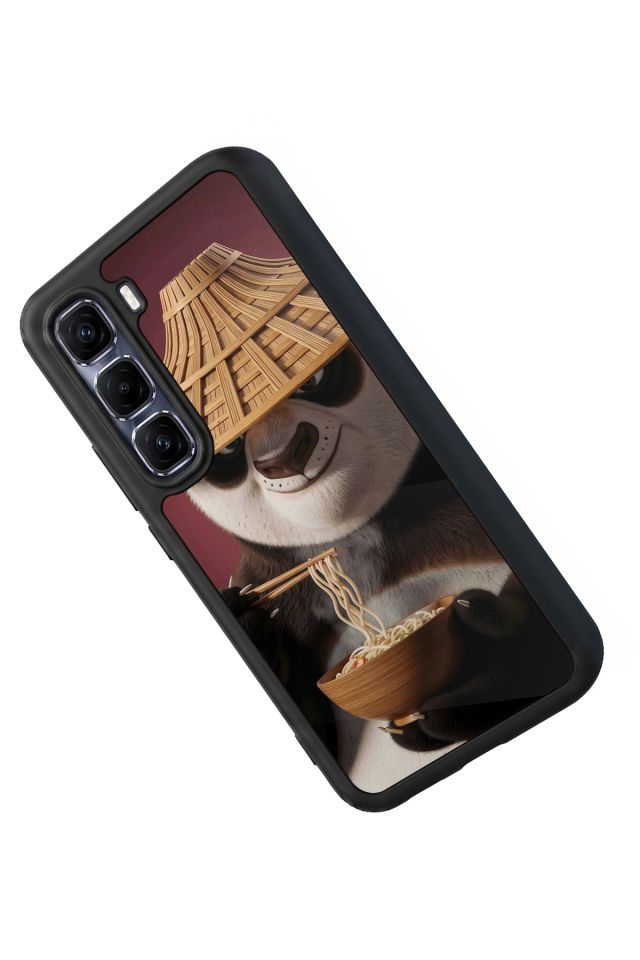 Infinix Hot 60 Pro Plus Uyumlu Kung Fu Panda Tasarımlı Glossy Premium Kılıf