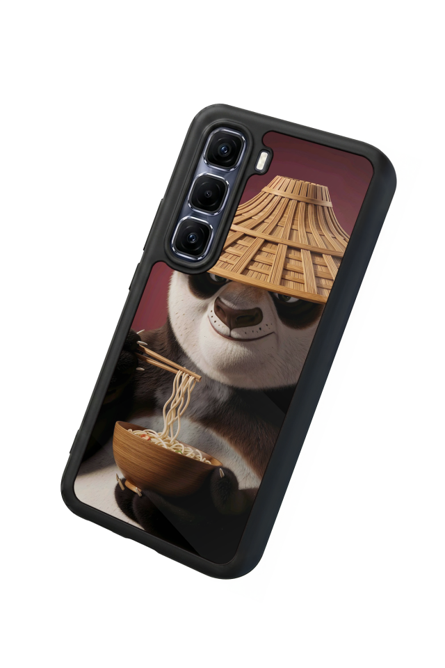 Infinix Hot 60 Pro Plus Uyumlu Kung Fu Panda Tasarımlı Glossy Premium Kılıf
