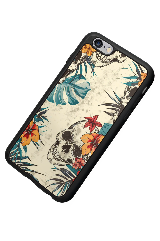 iPhone 6 Plus Uyumlu KuruKafa Tasarımlı Glossy Premium Kılıf