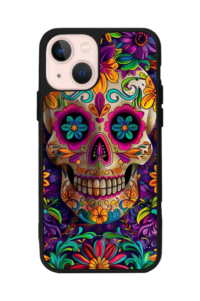 iPhone 13 Mini Uyumlu KuruKafa Tasarımlı Glossy Premium Kılıf