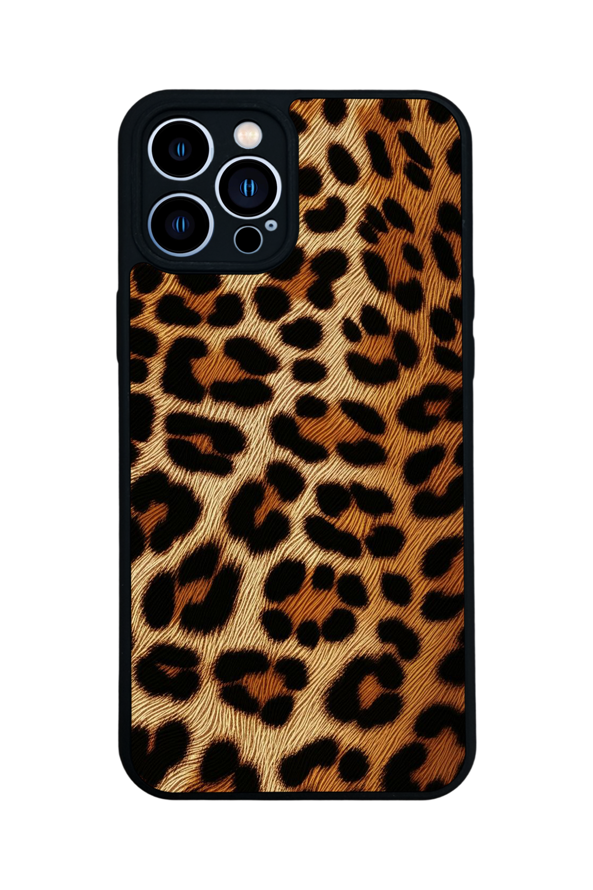 iPhone 12 Pro Max Uyumlu Leopar Tasarımlı Glossy Premium Kılıf