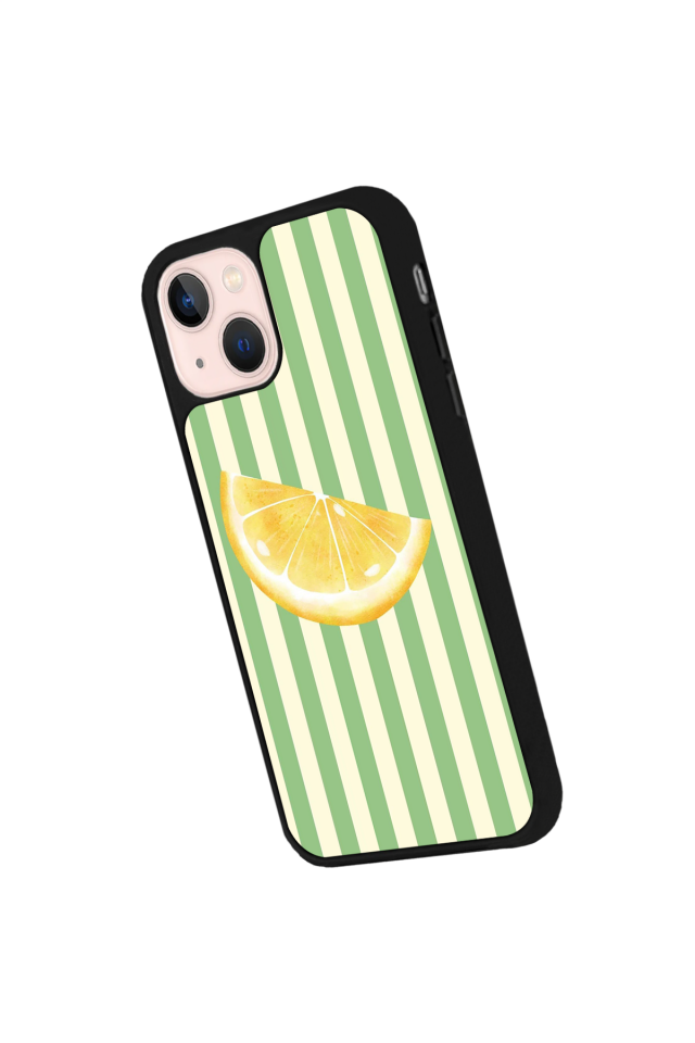 iPhone 13/14 Uyumlu Limon Tasarımlı Glossy Premium Kılıf