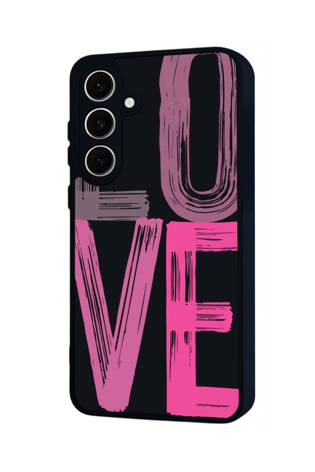 Samsung Galaxy S24 FE Uyumlu Love Tasarımlı Glossy Premium Kılıf