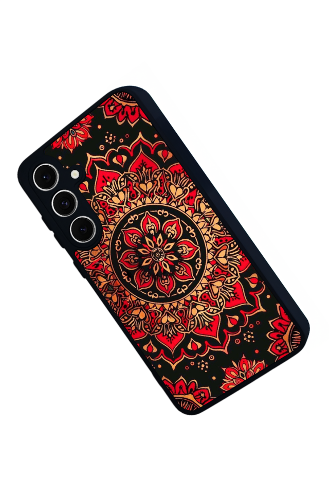 Samsung Galaxy S24 FE Uyumlu Mandala Tasarımlı Glossy Premium Kılıf