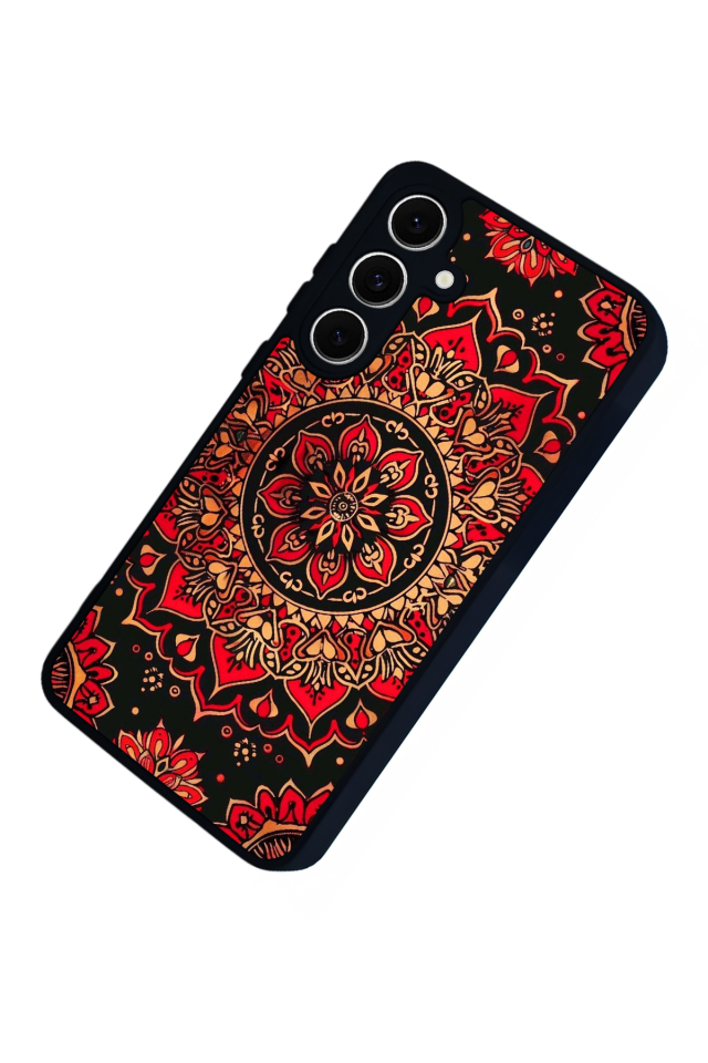 Samsung Galaxy S24 FE Uyumlu Mandala Tasarımlı Glossy Premium Kılıf
