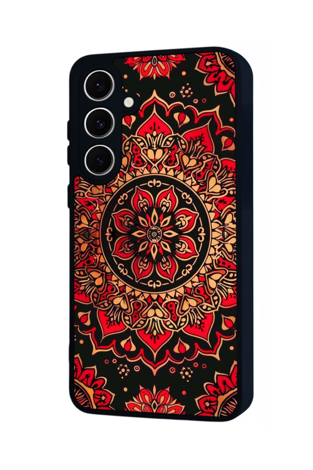 Samsung Galaxy S24 FE Uyumlu Mandala Tasarımlı Glossy Premium Kılıf