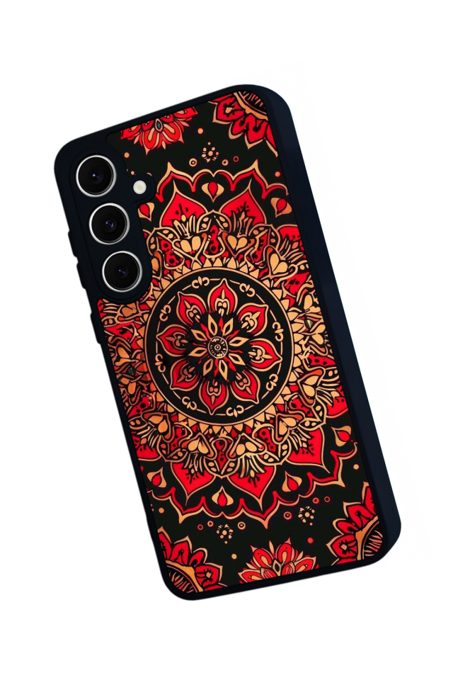 Samsung Galaxy S24 FE Uyumlu Mandala Tasarımlı Glossy Premium Kılıf