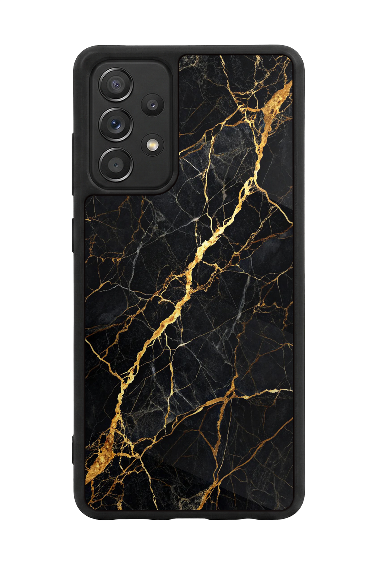 Samsung Galaxy A72 Uyumlu Mermer Marble Tasarımlı Glossy Premium Kılıf