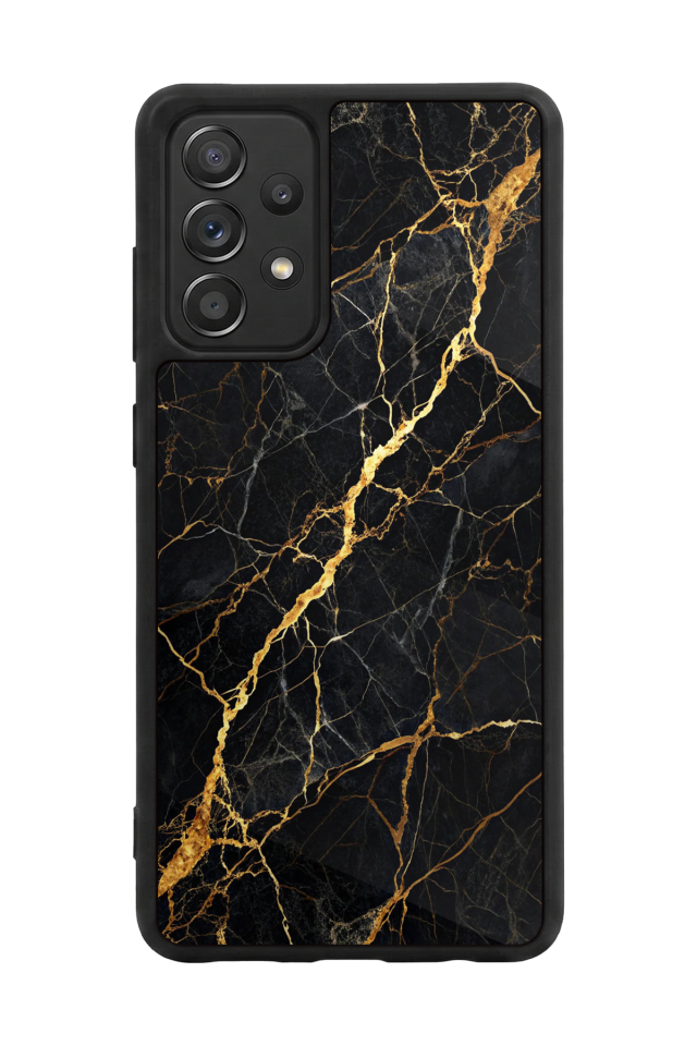 Samsung Galaxy A72 Uyumlu Mermer Marble Tasarımlı Glossy Premium Kılıf