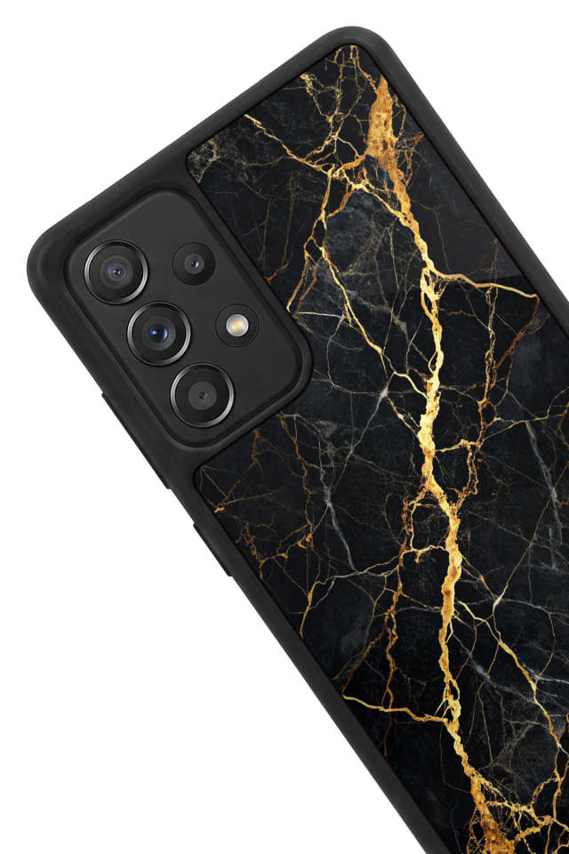 Samsung Galaxy A72 Uyumlu Mermer Marble Tasarımlı Glossy Premium Kılıf