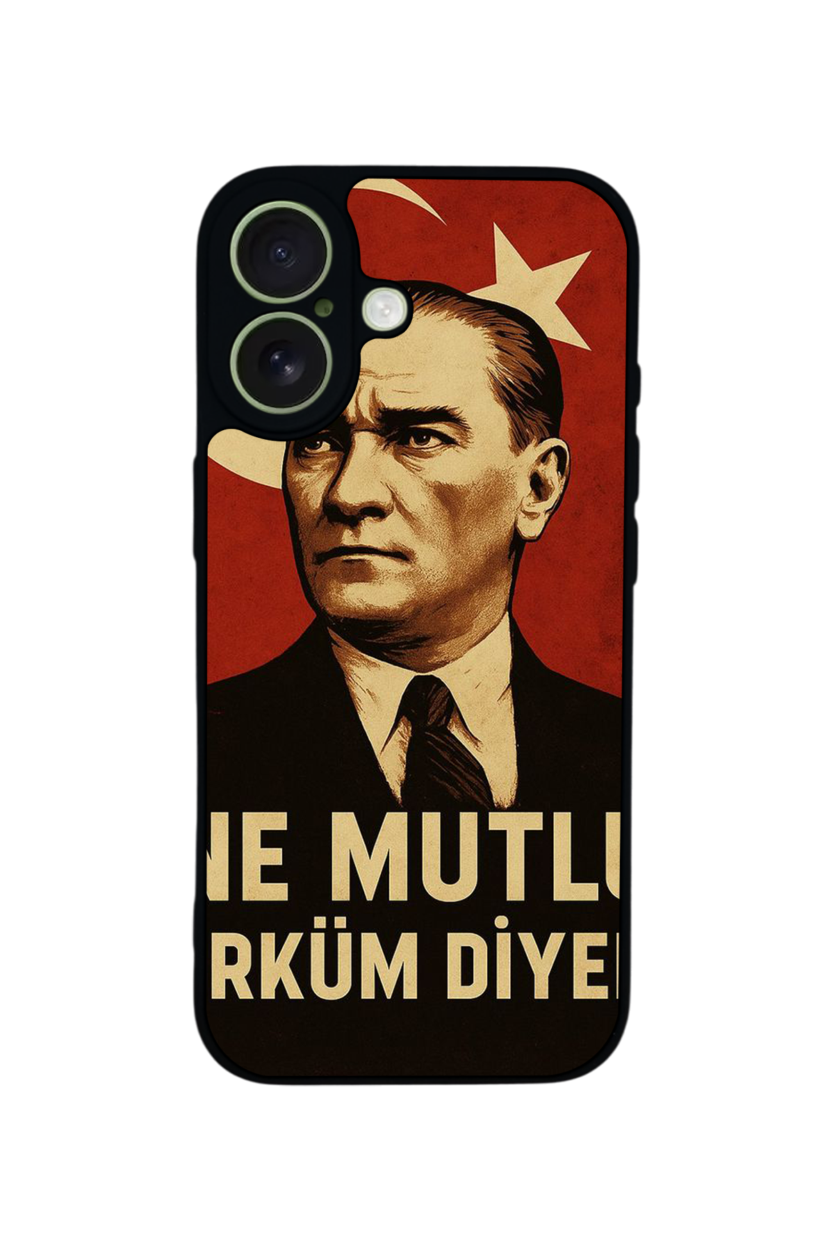 iPhone 17 Uyumlu  Mustafa Kemal Ataturk Tasarımlı Glossy Premium Kılıf