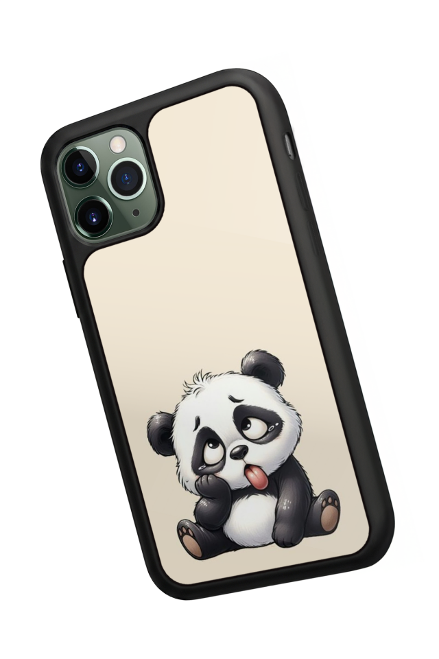 iPhone 11 Pro Uyumlu Panda Tasarımlı Glossy Premium Kılıf