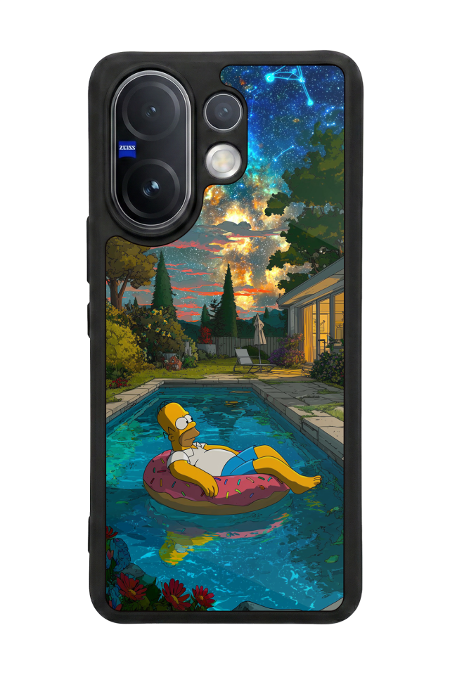 Vivo V60 Uyumlu The Simpsons Tasarımlı Glossy Premium Kılıf