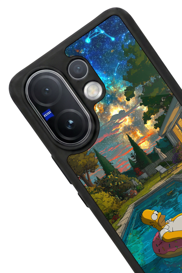 Vivo V60 Uyumlu The Simpsons Tasarımlı Glossy Premium Kılıf