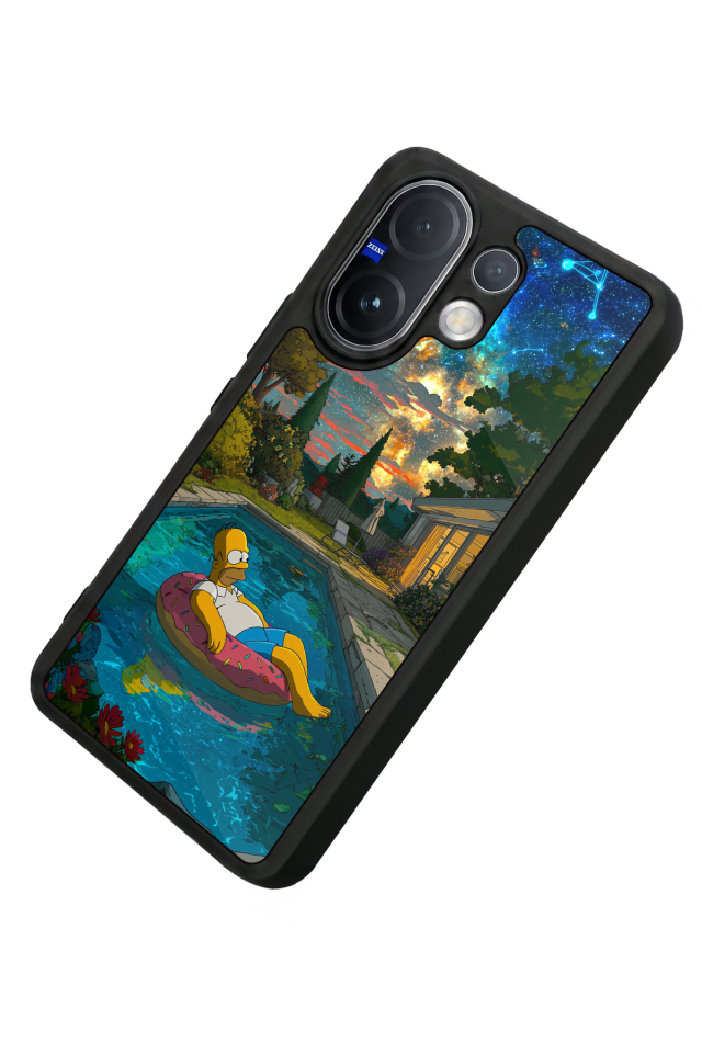 Vivo V60 Uyumlu The Simpsons Tasarımlı Glossy Premium Kılıf