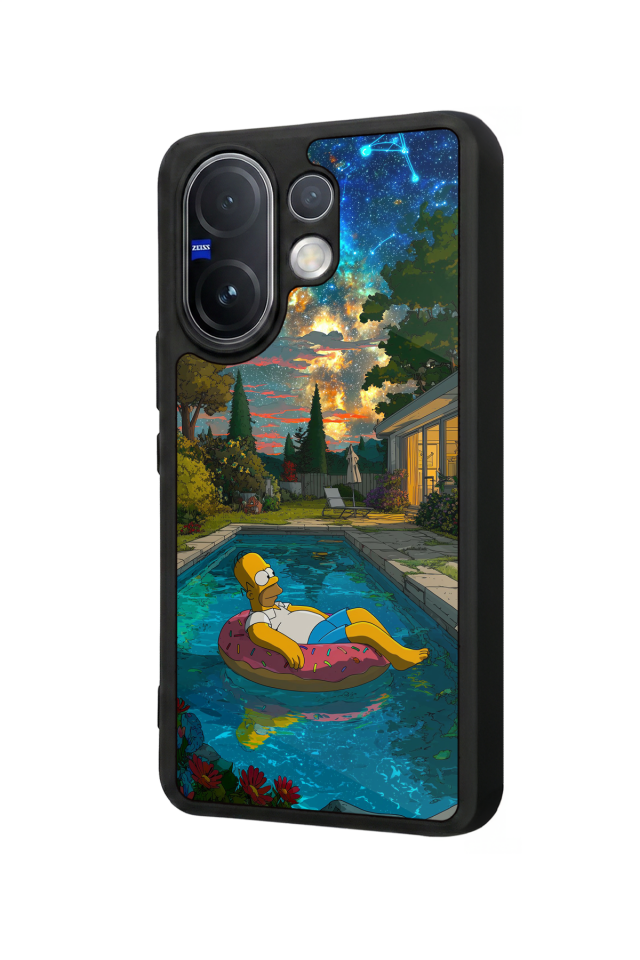 Vivo V60 Uyumlu The Simpsons Tasarımlı Glossy Premium Kılıf