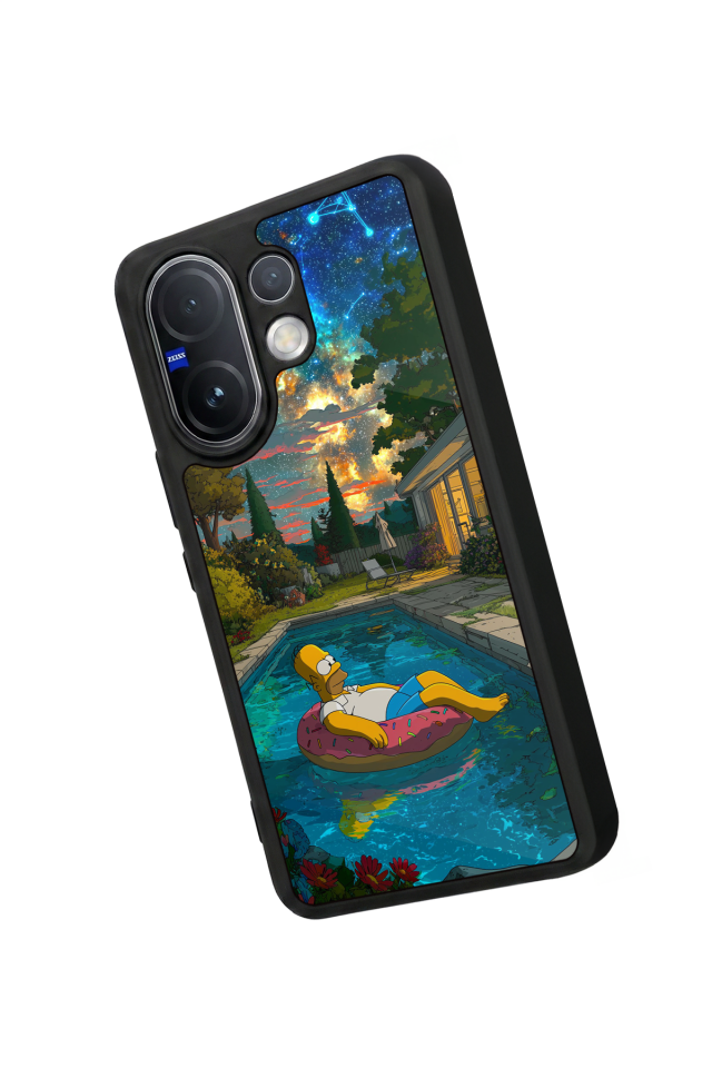 Vivo V60 Uyumlu The Simpsons Tasarımlı Glossy Premium Kılıf