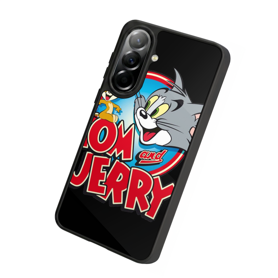 Samsung Galaxy A57 Uyumlu Tom And Jerry Tasarımlı Glossy Premium Kılıf