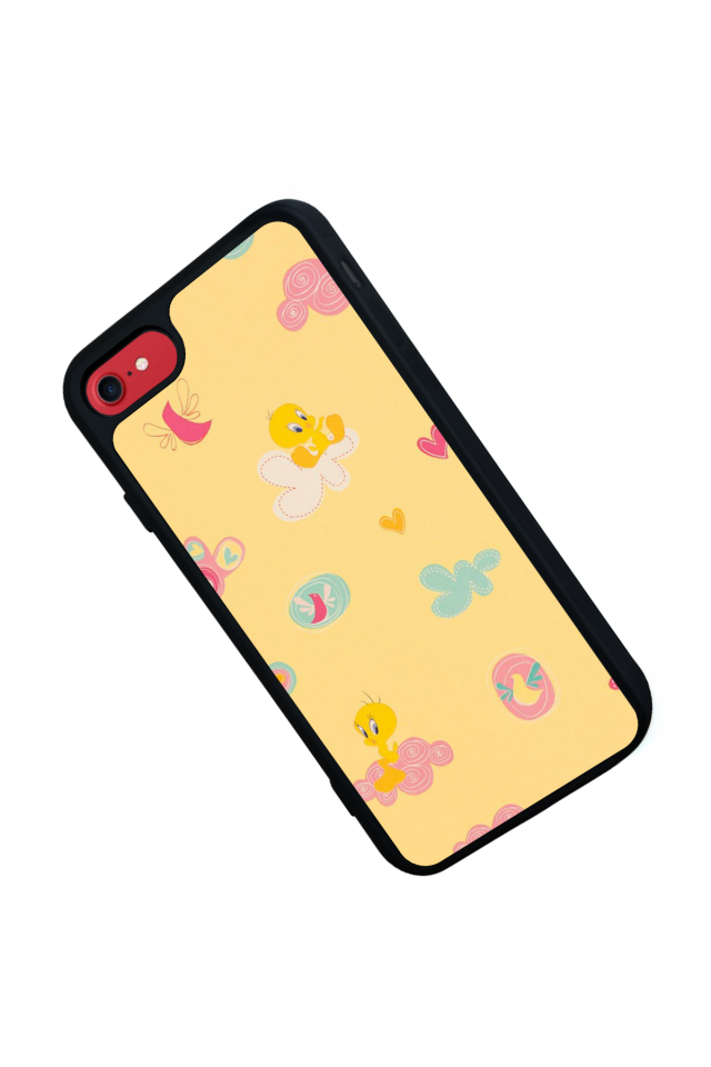 iPhone 8 Uyumlu Tweety Tasarımlı Glossy Premium Kılıf