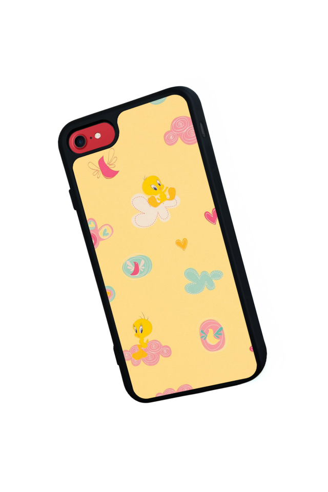 iPhone 8 Uyumlu Tweety Tasarımlı Glossy Premium Kılıf