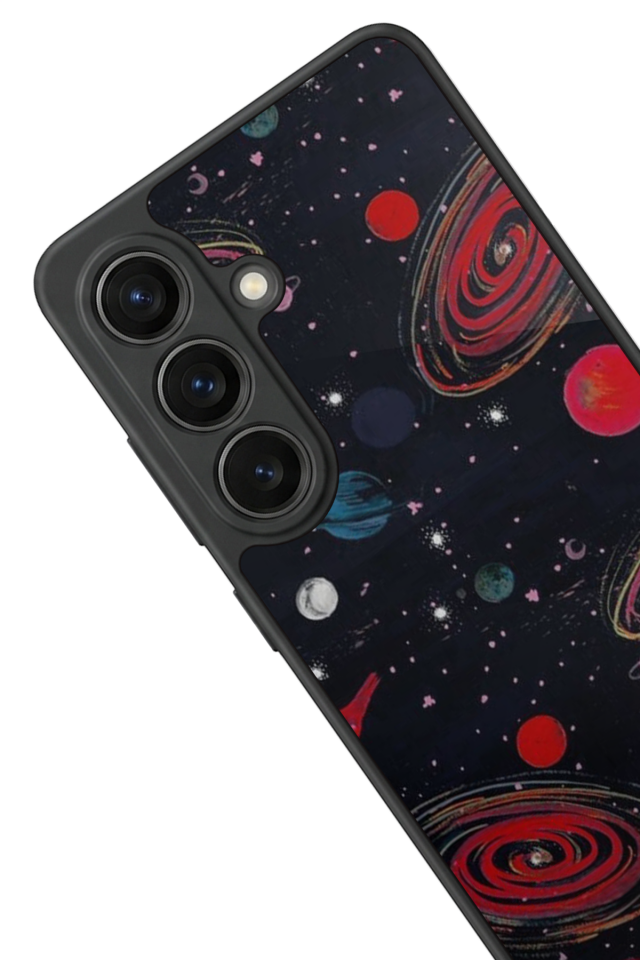 Samsung Galaxy S26 Uyumlu Uzay Tasarımlı Glossy Premium Kılıf