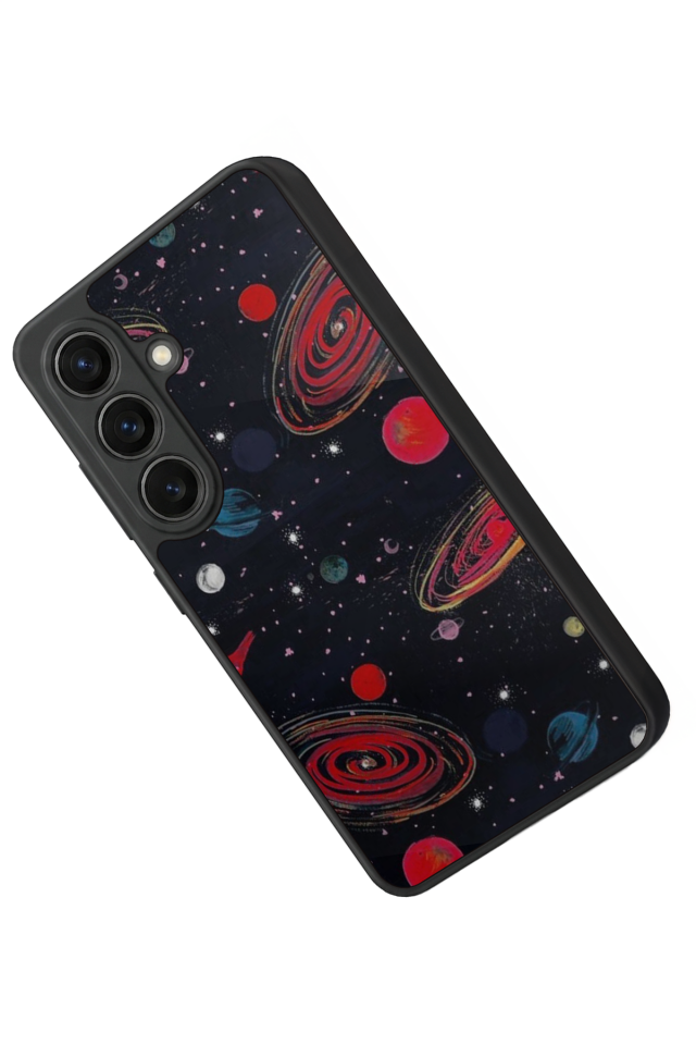 Samsung Galaxy S26 Uyumlu Uzay Tasarımlı Glossy Premium Kılıf
