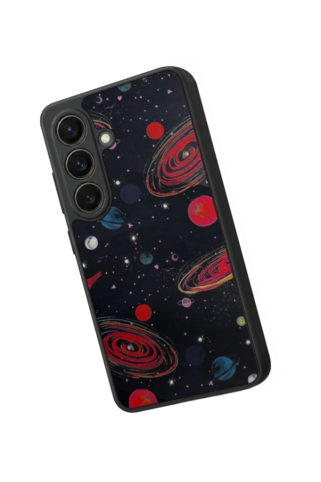 Samsung Galaxy S26 Uyumlu Uzay Tasarımlı Glossy Premium Kılıf
