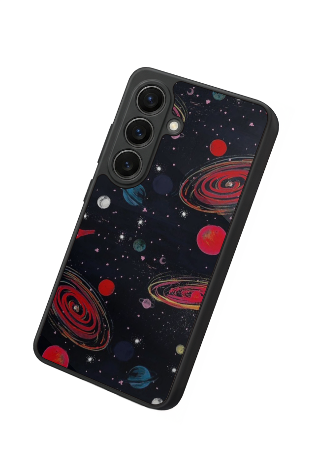 Samsung Galaxy S26 Uyumlu Uzay Tasarımlı Glossy Premium Kılıf