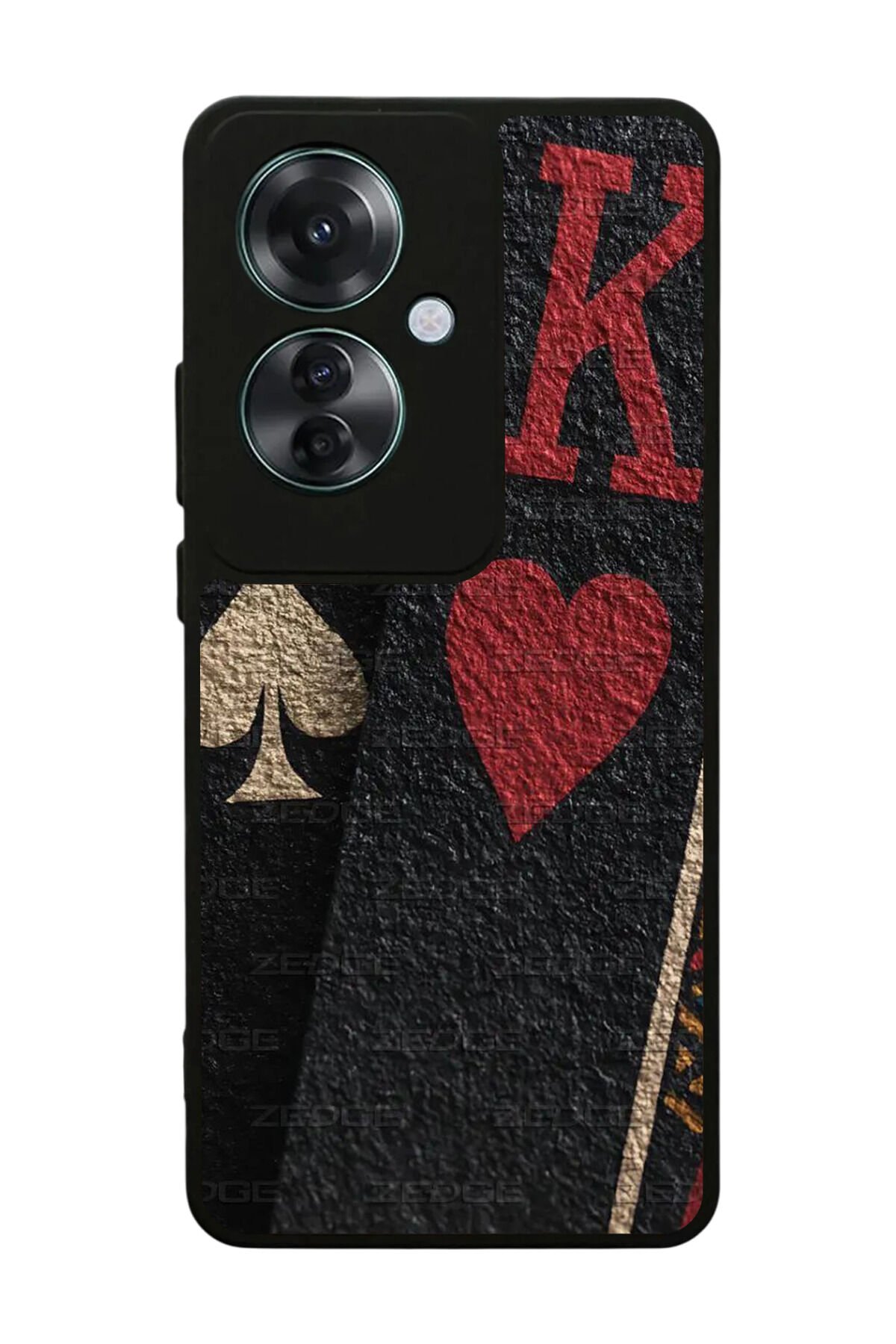 Oppo Reno 11F Uyumlu Kart Tasarımlı Glossy Premium Kılıf