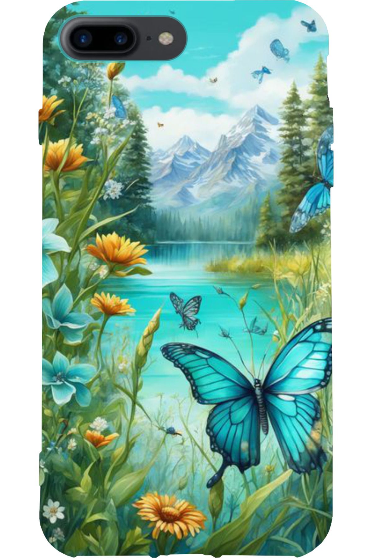 Apple iPhone 7 Plus Siyah Silikon Kılıf Çiziklere ve Darbelere Karşı Koruma