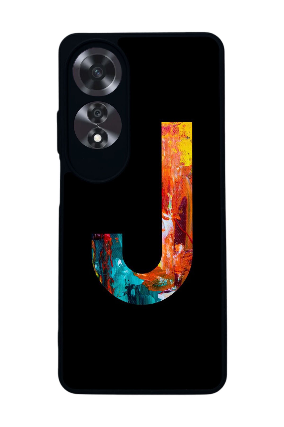 Oppo A60 Mat Siyah uyumlu Kılıf – Yumuşak Silikon, Koruyucu, Şok Emici Kapak