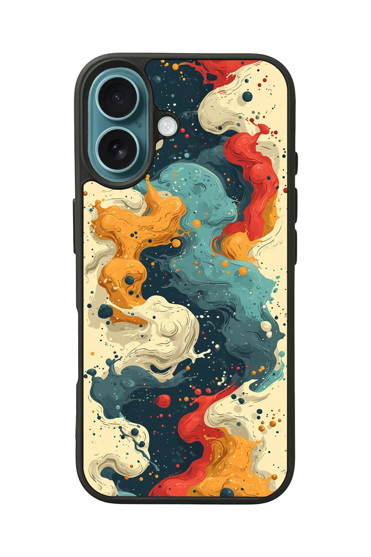 iPhone 16 Uyumlu Abstract Tasarımlı Glossy Premium Kılıf