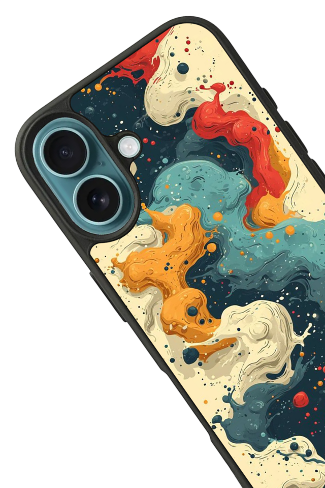 iPhone 16 Uyumlu Abstract Tasarımlı Glossy Premium Kılıf