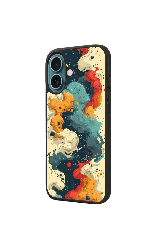 iPhone 16 Uyumlu Abstract Tasarımlı Glossy Premium Kılıf