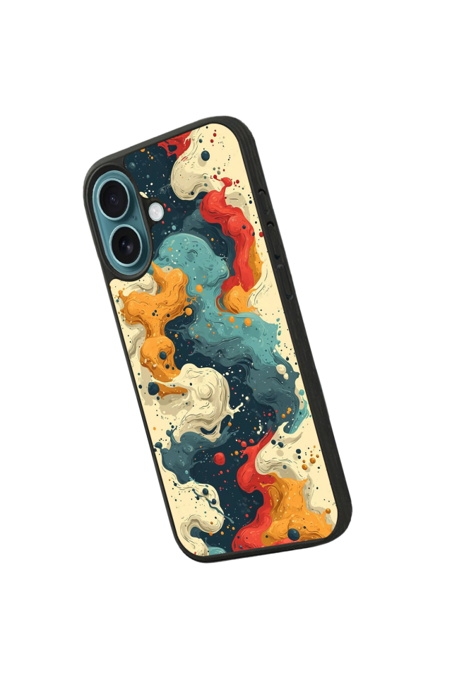 iPhone 16 Uyumlu Abstract Tasarımlı Glossy Premium Kılıf