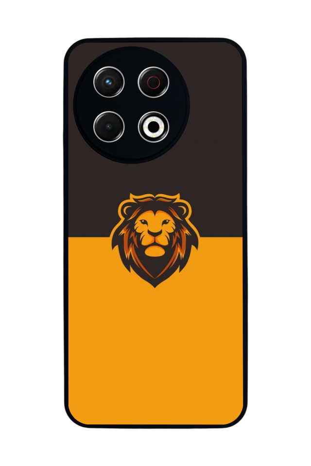Tecno Spark 30 Pro Uyumlu Aslan Tasarımlı Glossy Premium Kılıf