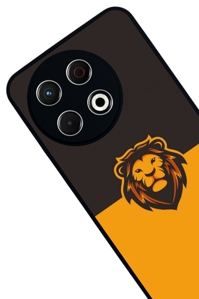 Tecno Spark 30 Pro Uyumlu Aslan Tasarımlı Glossy Premium Kılıf