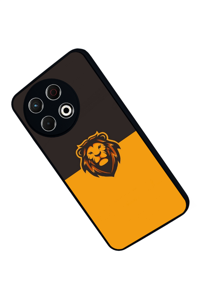 Tecno Spark 30 Pro Uyumlu Aslan Tasarımlı Glossy Premium Kılıf