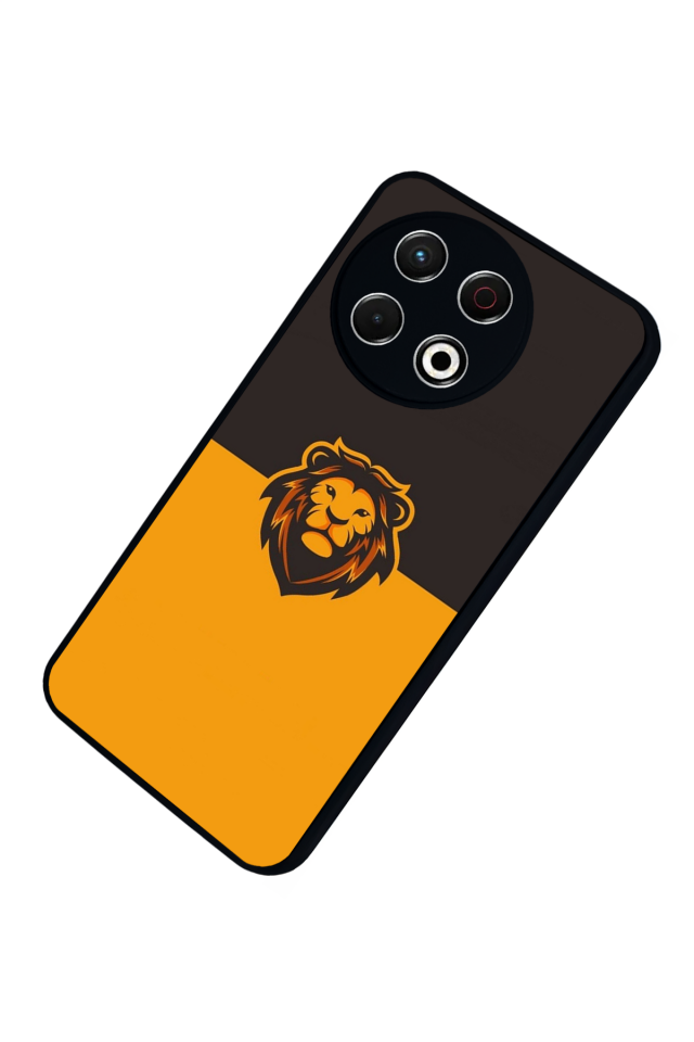 Tecno Spark 30 Pro Uyumlu Aslan Tasarımlı Glossy Premium Kılıf