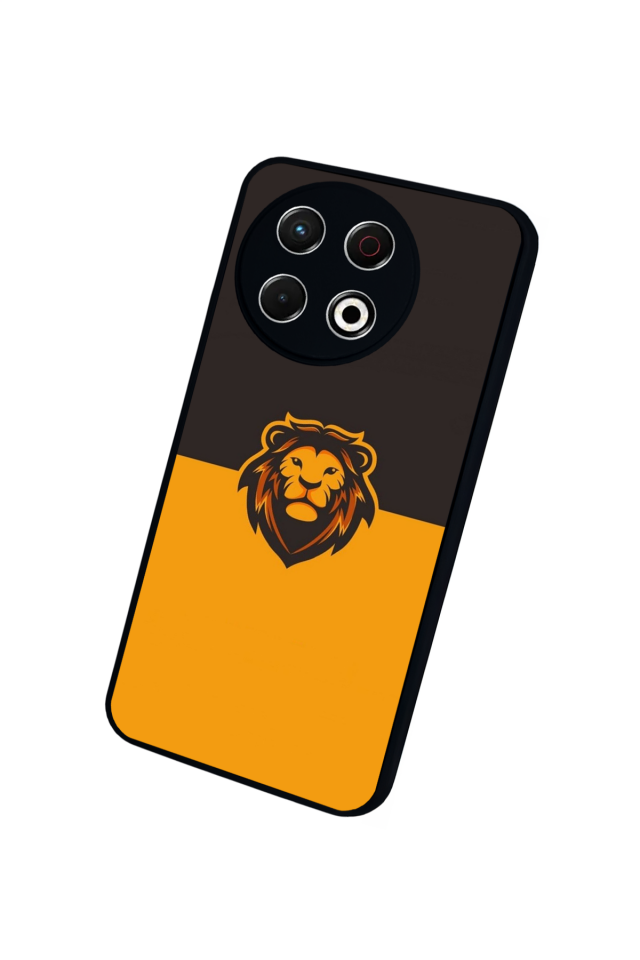 Tecno Spark 30 Pro Uyumlu Aslan Tasarımlı Glossy Premium Kılıf