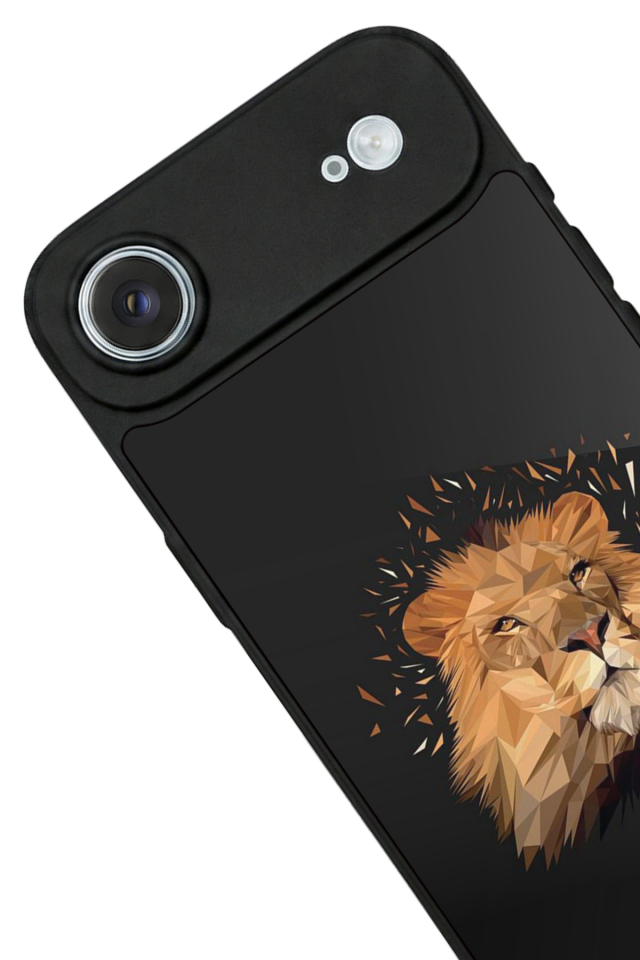 iPhone 17 Air Uyumlu Aslan Tasarımlı Glossy Premium Kılıf