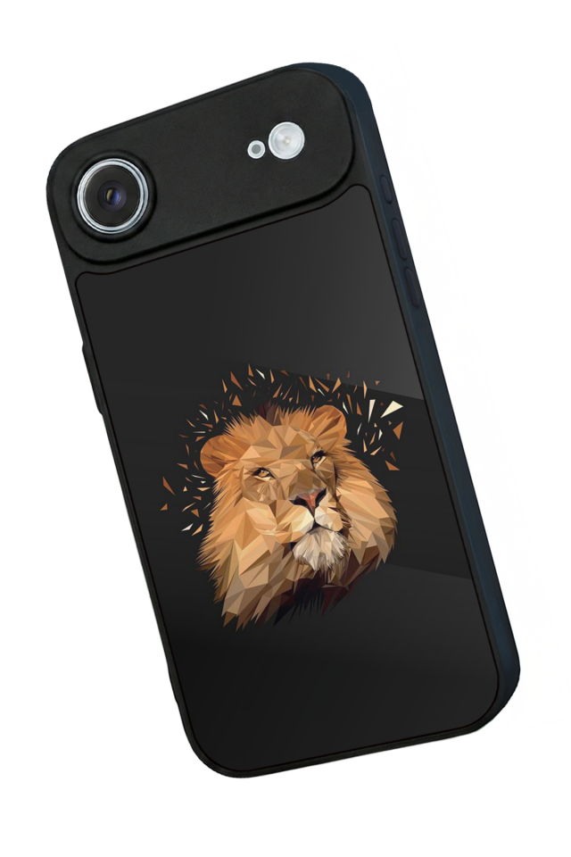 iPhone 17 Air Uyumlu Aslan Tasarımlı Glossy Premium Kılıf