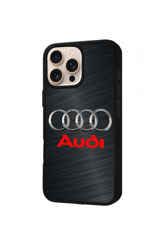 iPhone 15 Pro Uyumlu Audi Tasarımlı Glossy Premium Kılıf