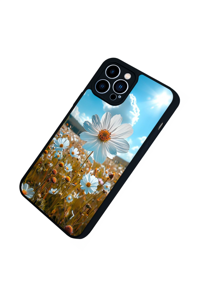 iPhone 13 Pro Max Uyumlu Cicek Tasarımlı Glossy Premium Kılıf