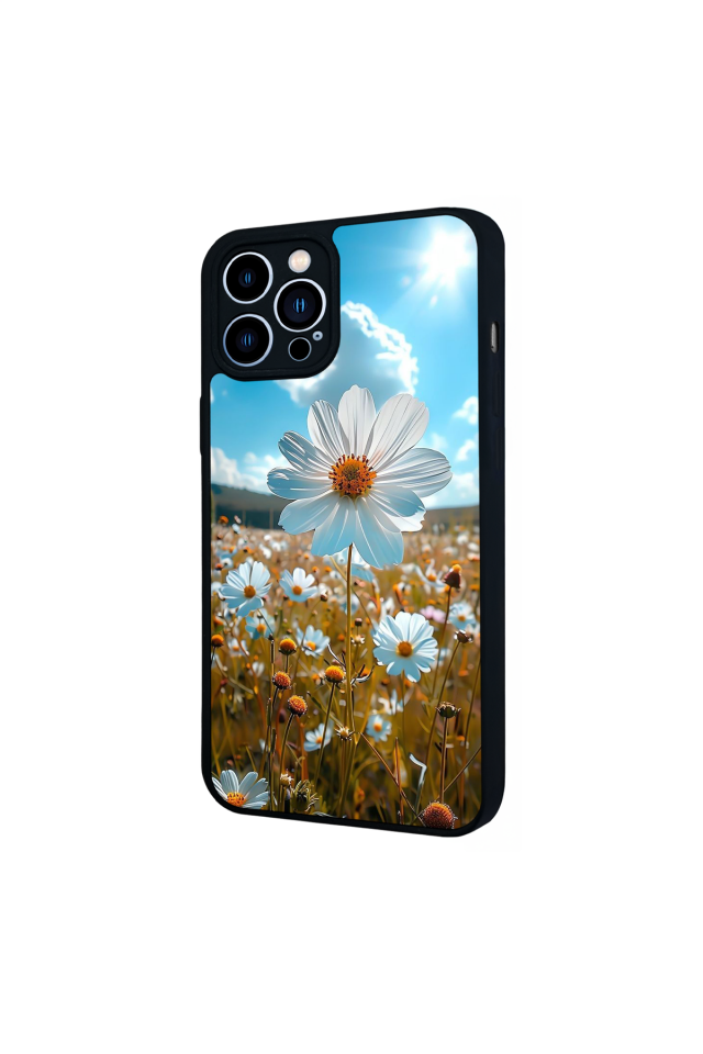 iPhone 13 Pro Max Uyumlu Cicek Tasarımlı Glossy Premium Kılıf