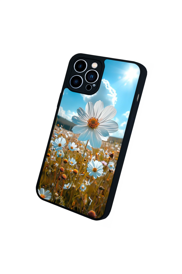 iPhone 13 Pro Max Uyumlu Cicek Tasarımlı Glossy Premium Kılıf